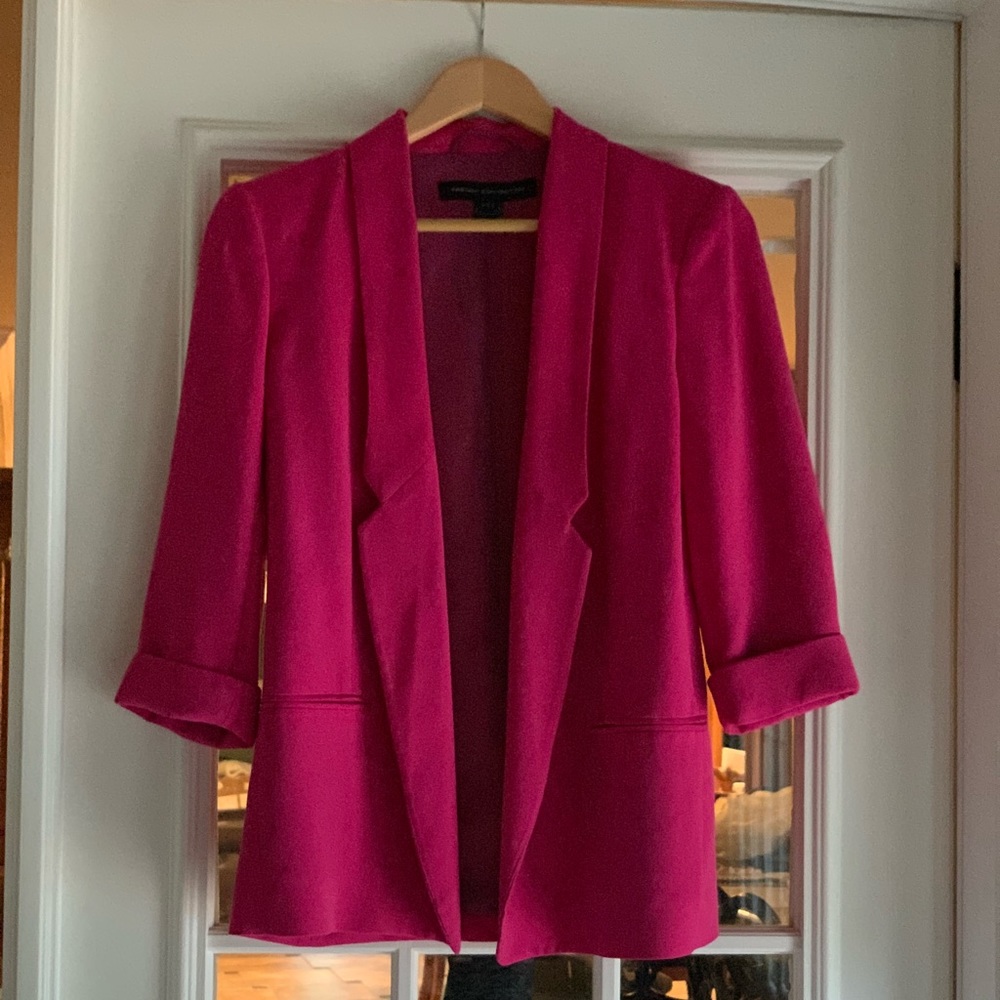 French Connection “Fast Connie” Hot Pink Blazer
